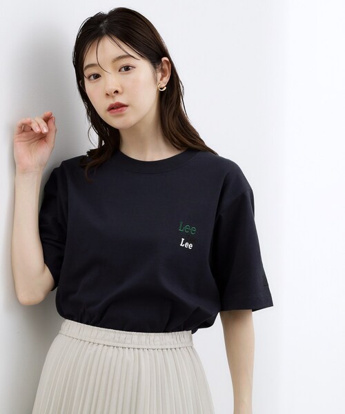 grove(グローブ)の「【Lee×grove別注カラーあり】MULTI LOGO H/S TEE(Tシャツ/カットソー・レディース・ホワイト系5/オフホワイト/サックスブルー/ネイビー・02/01)」の14枚目の写真