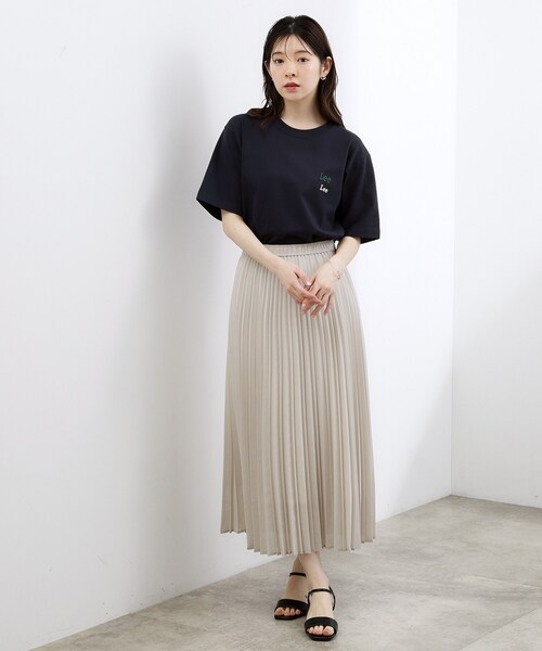 grove(グローブ)の「【Lee×grove別注カラーあり】MULTI LOGO H/S TEE(Tシャツ/カットソー・レディース・ホワイト系5/オフホワイト/サックスブルー/ネイビー・02/01)」の15枚目の写真