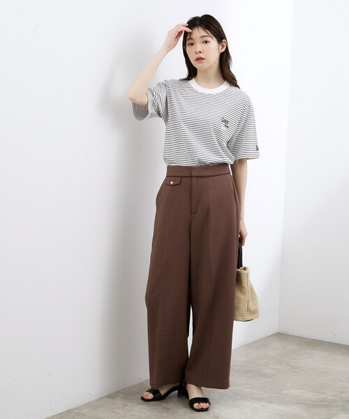grove(グローブ)の「【Lee×grove別注カラーあり】MULTI LOGO H/S TEE(Tシャツ/カットソー・レディース・ホワイト系5/オフホワイト/サックスブルー/ネイビー・02/01)」の17枚目の写真
