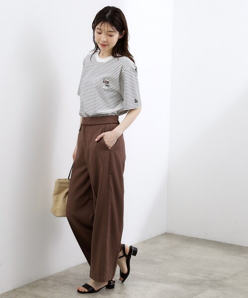 grove(グローブ)の「【Lee×grove別注カラーあり】MULTI LOGO H/S TEE(Tシャツ/カットソー・レディース・ホワイト系5/オフホワイト/サックスブルー/ネイビー・02/01)」の18枚目の写真