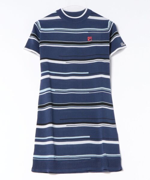FILA GOLF（フィラゴルフ ）の「【FILA GOLF:フィラゴルフ】レディースニットワンピース　ゴルフ（ワンピース・レディース・ブルー/ライム/ネイビー・LARGE/MEDIUM/X-LARGE）」の21枚目の写真