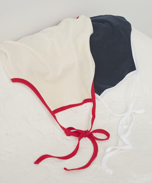 Firsthand（ファーストハンド）の「CHANTECLAIR × Firsthand/シャンテクレール 別注 Pile Holter Camisole Tops / パイル ホルターネック キャミソール トップ（キャミソール・レディース・ネイビー/オフホワイト・ONE SIZE）」の12枚目の写真