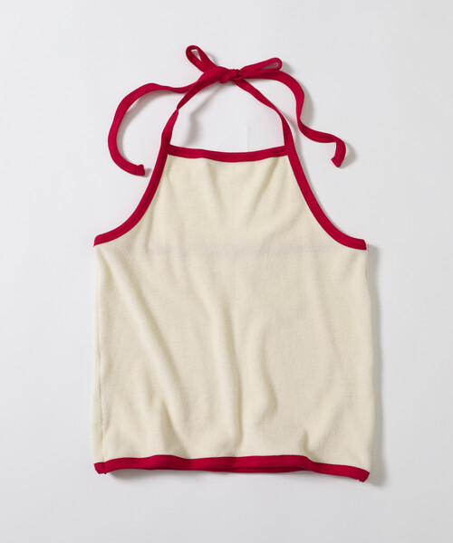 Firsthand（ファーストハンド）の「CHANTECLAIR × Firsthand/シャンテクレール 別注 Pile Holter Camisole Tops / パイル ホルターネック キャミソール トップ（キャミソール・レディース・ネイビー/オフホワイト・ONE SIZE）」の18枚目の写真