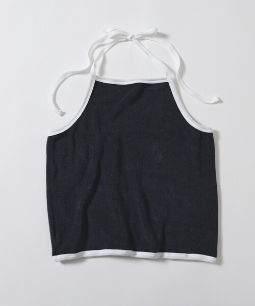 Firsthand（ファーストハンド）の「CHANTECLAIR × Firsthand/シャンテクレール 別注 Pile Holter Camisole Tops / パイル ホルターネック キャミソール トップ（キャミソール・レディース・ネイビー/オフホワイト・ONE SIZE）」の22枚目の写真