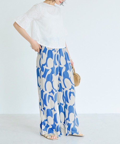 coca(coca)(コカ)の「レーヨンジオメトリック柄パンツ(その他パンツ・レディース・その他・MEDIUM/LONG/SHORT)」の5枚目の写真