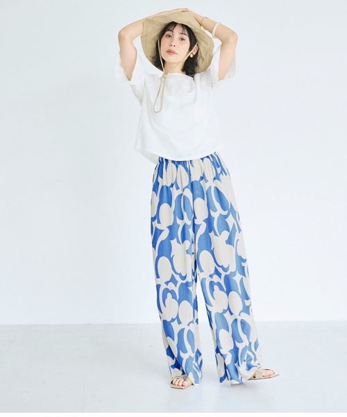 coca(coca)(コカ)の「レーヨンジオメトリック柄パンツ(その他パンツ・レディース・その他・MEDIUM/LONG/SHORT)」の6枚目の写真
