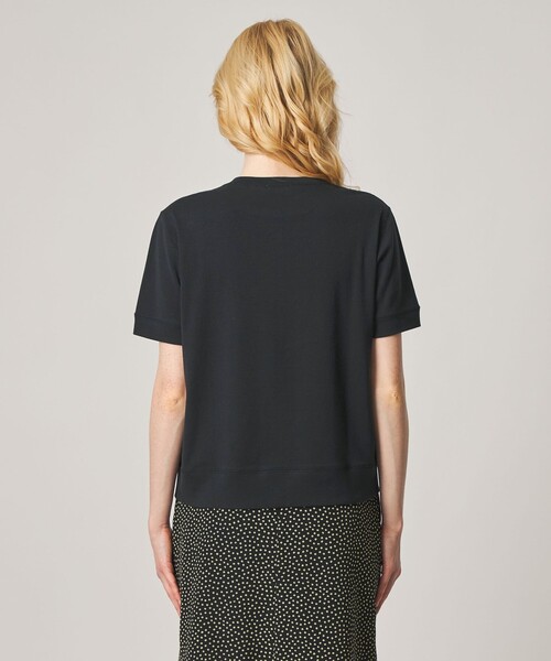 Steven Alan(スティーブンアラン)の「<Steven Alan>コットン ヘンリーネック ショートスリーブ プルオーバー(Tシャツ/カットソー・レディース・ブラック/オフホワイト・FREE)」の20枚目の写真