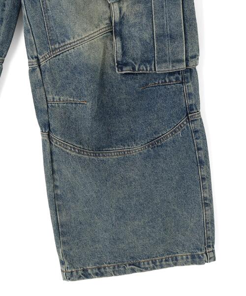 SIS（エスアイエス）の「SIS/エスアイエス/Washed Denim Wide Cargo Pants（カーゴパンツ・レディース・ブラック/ブルー・L/M）」の17枚目の写真