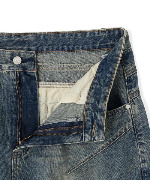 SIS（エスアイエス）の「SIS/エスアイエス/Washed Denim Wide Cargo Pants（カーゴパンツ・レディース・ブラック/ブルー・L/M）」の14枚目の写真