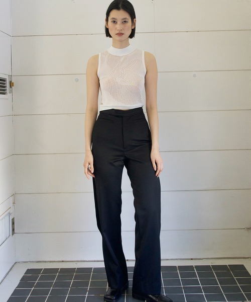 TELOPLAN(テーロプラン)の「【TELOPLAN】26SS新作 Efe Knit Tank Top / エフェニットタンクトップ(タンクトップ・レディース・Black/White/LT.Gray/Red・ONE SIZE)」の5枚目の写真