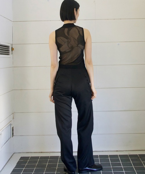 TELOPLAN(テーロプラン)の「【TELOPLAN】26SS新作 Efe Knit Tank Top / エフェニットタンクトップ(タンクトップ・レディース・Black/White/LT.Gray/Red・ONE SIZE)」の6枚目の写真