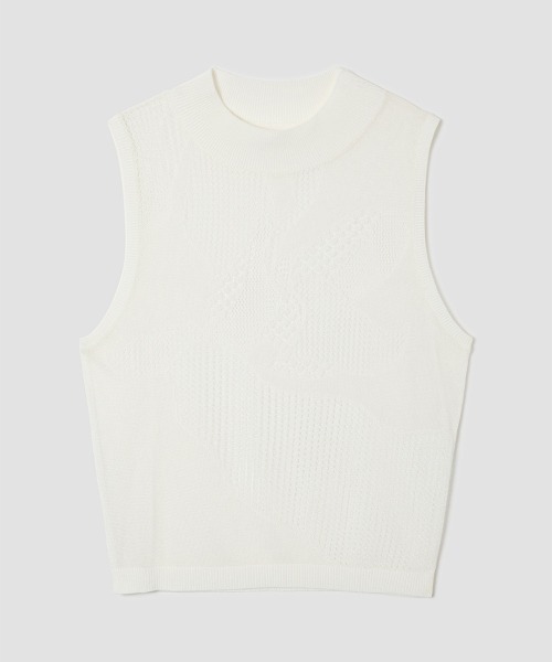 TELOPLAN(テーロプラン)の「【TELOPLAN】26SS新作 Efe Knit Tank Top / エフェニットタンクトップ(タンクトップ・レディース・Black/White/LT.Gray/Red・ONE SIZE)」の8枚目の写真