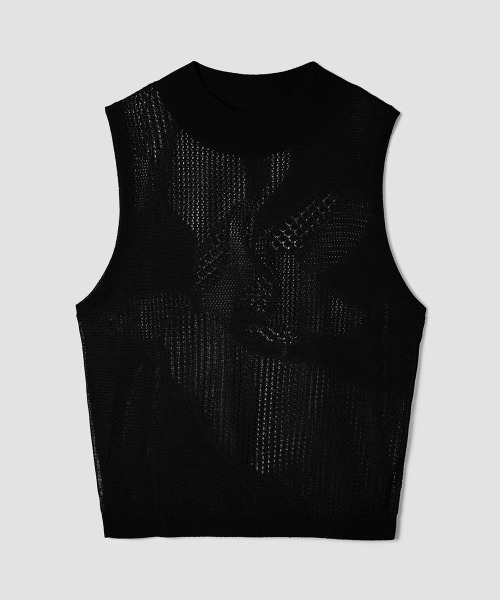 TELOPLAN(テーロプラン)の「【TELOPLAN】26SS新作 Efe Knit Tank Top / エフェニットタンクトップ(タンクトップ・レディース・Black/White/LT.Gray/Red・ONE SIZE)」の11枚目の写真