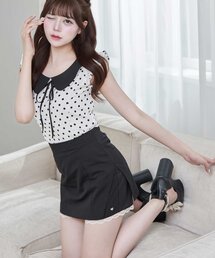 【Belle Charme】Lace Layered Tight Skirt