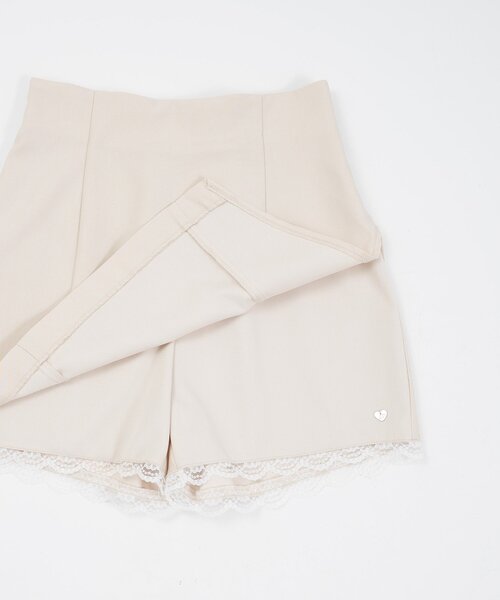Belle Charme(ベルシャルム)の「【Belle Charme】Lace Layered Tight Skirt(スカート・レディース・ドット/ブラック/アイボリー・FREE)」の12枚目の写真