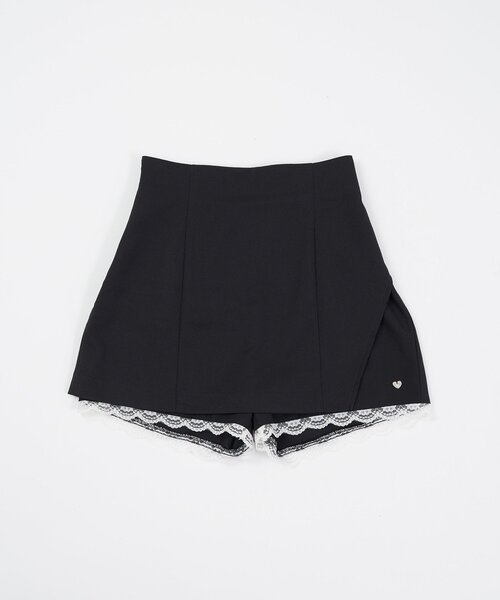 Belle Charme(ベルシャルム)の「【Belle Charme】Lace Layered Tight Skirt(スカート・レディース・ドット/ブラック/アイボリー・FREE)」の16枚目の写真