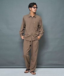 BENUSTA（ベヌスタ）の「『BENUSTA/ベヌスタ』ストレッチセットアップ(長袖シャツ＆パンツ)【CN】【GC】（セットアップ）」