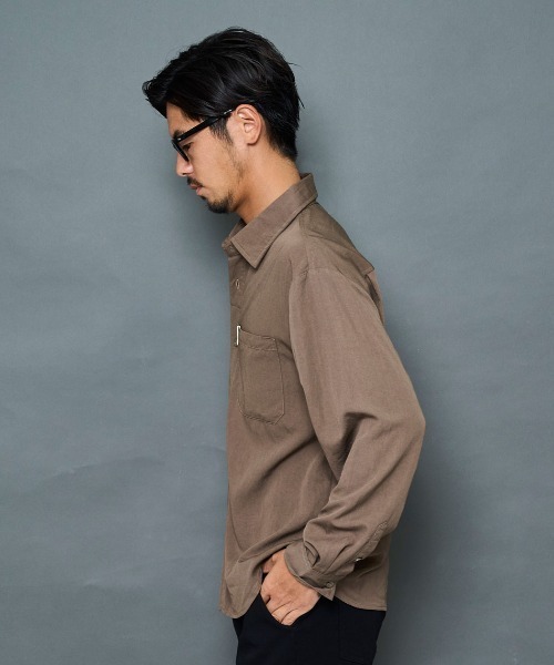 BENUSTA(ベヌスタ)の「『BENUSTA/ベヌスタ』ストレッチセットアップ(長袖シャツ&パンツ)【GC】(セットアップ・メンズ・ブラウン/グレー/ブラック・XL/L/M)」の22枚目の写真