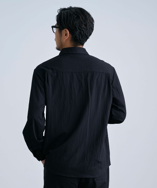 BENUSTA(ベヌスタ)の「『BENUSTA/ベヌスタ』ストレッチセットアップ(長袖シャツ&パンツ)【GC】(セットアップ・メンズ・ブラウン/グレー/ブラック・XL/L/M)」の10枚目の写真