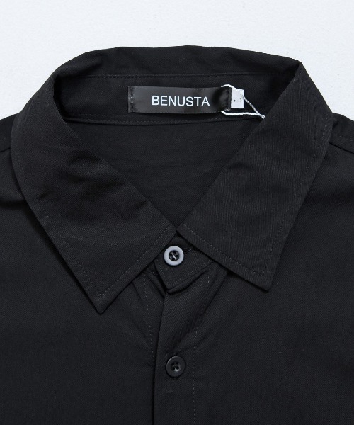 BENUSTA(ベヌスタ)の「『BENUSTA/ベヌスタ』ストレッチセットアップ(長袖シャツ&パンツ)【GC】(セットアップ・メンズ・ブラウン/グレー/ブラック・XL/L/M)」の6枚目の写真