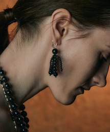 【IRIS 47】bundle earring onyx/バンドル イヤリング オニキス VSJ20