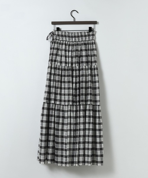 eL(エル)の「【eL】Made in India Gingham Check Skirt/660790(スカート・レディース・ブラック系その他/ネイビー系・FREE)」の15枚目の写真