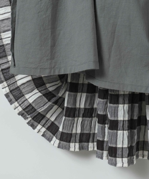 eL(エル)の「【eL】Made in India Gingham Check Skirt/660790(スカート・レディース・ブラック系その他/ネイビー系・FREE)」の20枚目の写真