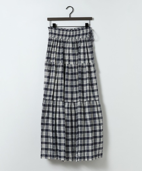 eL(エル)の「【eL】Made in India Gingham Check Skirt/660790(スカート・レディース・ブラック系その他/ネイビー系・FREE)」の22枚目の写真
