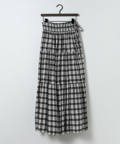 eL(エル)の「【eL】Made in India Gingham Check Skirt/660790(スカート・レディース・ブラック系その他/ネイビー系・FREE)」の14枚目の写真