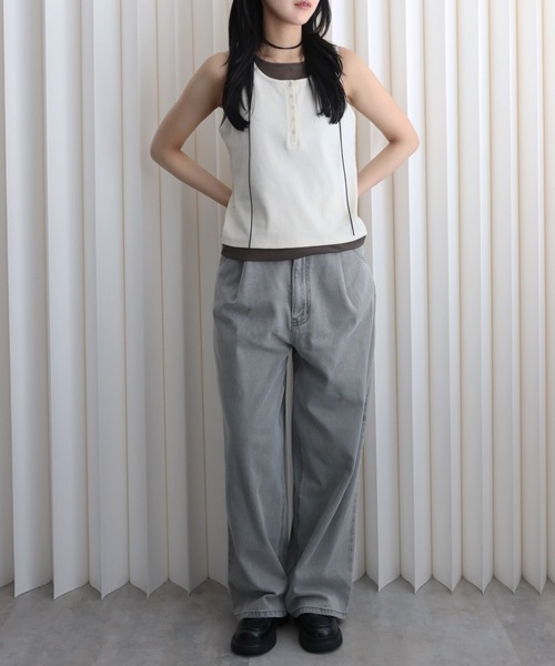 model：164cm. 着用サイズ：FREE