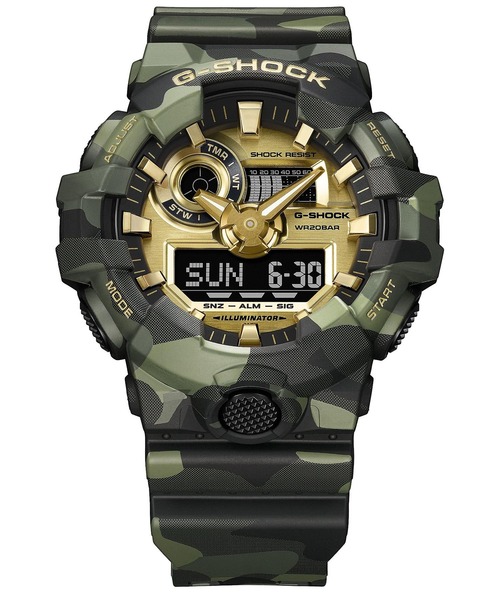 G-SHOCK（ジーショック）の「BOLD CAMO Series / GA-700CMG-3AJF（アナログ腕時計・メンズ・グリーン系カモフラージュ・FREE）」の6枚目の写真