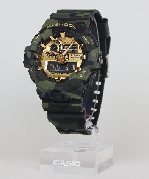 G-SHOCK（ジーショック）の「BOLD CAMO Series / GA-700CMG-3AJF（アナログ腕時計・メンズ・グリーン系カモフラージュ・FREE）」の7枚目の写真