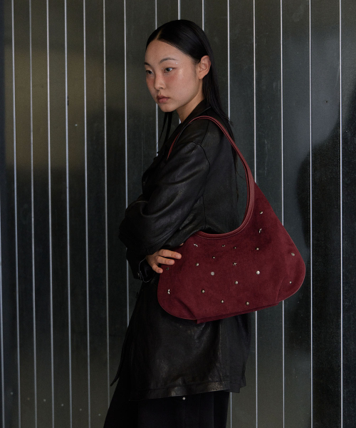 HAVEAWHALE(ハブアホエール)の「maro stud suede bag (BD)(ショルダーバッグ・レディース・その他・FREE)」の5枚目の写真