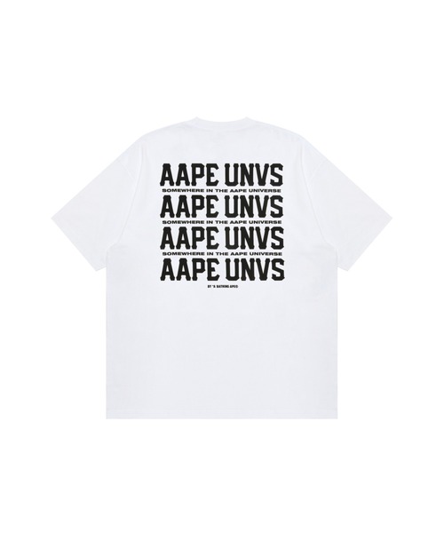 AAPE BY A BATHING APE(エーエイプバイアベイシングエイプ)の「AAPE MAIN TEE(Tシャツ/カットソー・メンズ・ブラック/ホワイト・MEDIUM/LARGE/X-LARGE/SMALL)」の1枚目の写真