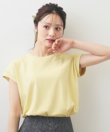 【接触冷感/UV】ワンポイント刺繍Tシャツ《7col/XS~3L/洗濯機OK》