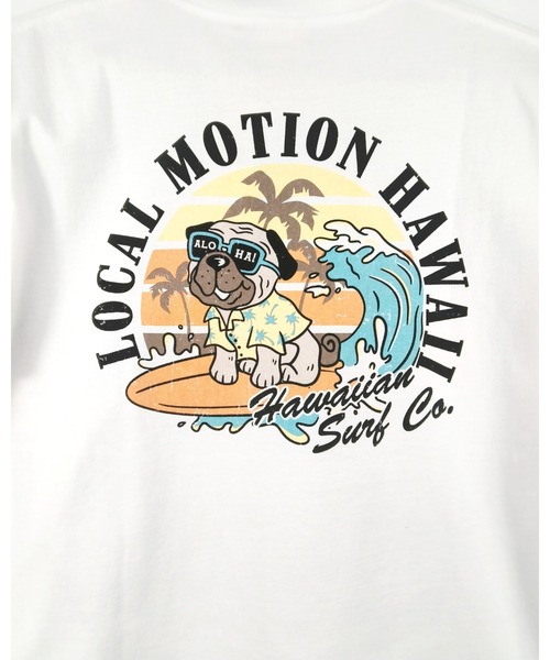 LOCALMOTION HAWAII(ローカルモーション ハワイ)の「サーフドッグプリントTシャツ(Tシャツ/カットソー・メンズ・サックスブルー/ネイビー/ホワイト・LARGE/MEDIUM/X-LARGE/SMALL)」の9枚目の写真