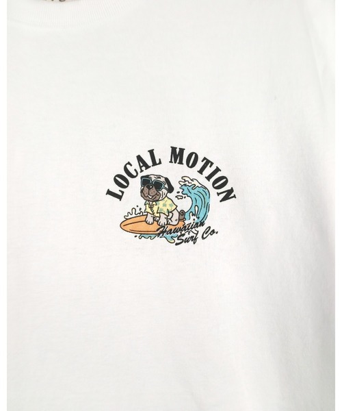 LOCALMOTION HAWAII(ローカルモーション ハワイ)の「サーフドッグプリントTシャツ(Tシャツ/カットソー・メンズ・サックスブルー/ネイビー/ホワイト・LARGE/MEDIUM/X-LARGE/SMALL)」の10枚目の写真