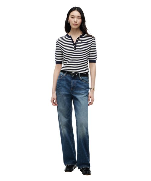 TOMMY HILFIGER(トミーヒルフィガー)の「ゴールドボタンショートスリーブヘンリーネックカットソー(ニット/セーター・レディース・ホワイト系その他7/マルチ・XX-SMALL/SMALL/X-SMALL)」の10枚目の写真