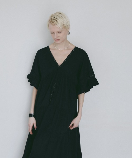 AMERICAN RAG CIE(アメリカンラグシー)の「【AMERICAN RAG CIE】 インディアボリュームドレスワンピース(WOMEN)(ワンピース・レディース・ピンク/ブラック・FREE)」の17枚目の写真