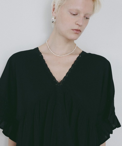AMERICAN RAG CIE(アメリカンラグシー)の「【AMERICAN RAG CIE】 インディアボリュームドレスワンピース(WOMEN)(ワンピース・レディース・ピンク/ブラック・FREE)」の18枚目の写真