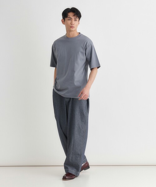 Right-on(ライトオン)の「シャンブレーワイドパンツ(その他パンツ・メンズ・ネイビー/ライトブルー・03/04/05/06)」の16枚目の写真