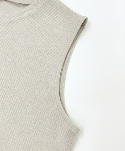 coca(coca)(コカ)の「ライトエンボスノースリーブペプラムT(Tシャツ/カットソー・レディース・ライトグレー/ブラック・L/M/S)」の18枚目の写真