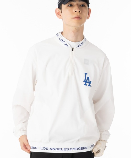 NEW ERA(ニューエラ)の「ニューエラゴルフ ウィンドプルオーバー ハーフジップ MLB(その他トップス・メンズ・ネイビー/ホワイト・L/M/S/XXL/XL)」の1枚目の写真