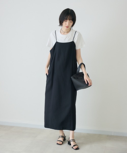 Paradise Picnic（パラダイスピクニック）の「Dignite Collier インナーセットワンピース（ワンピース・レディース・ベージュ/ブラック・FREE）」の5枚目の写真