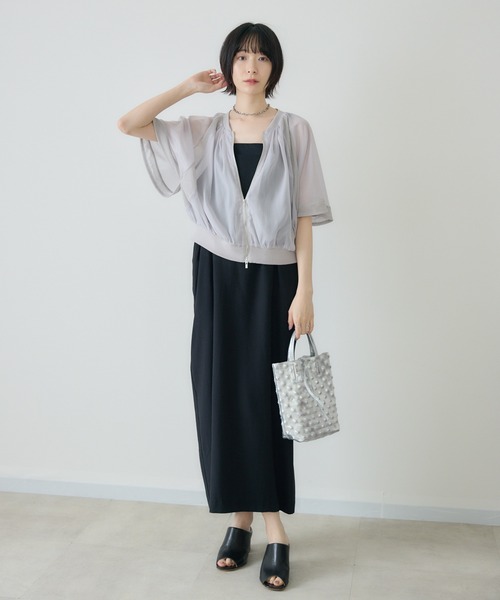 Paradise Picnic（パラダイスピクニック）の「Dignite Collier インナーセットワンピース（ワンピース・レディース・ベージュ/ブラック・FREE）」の8枚目の写真