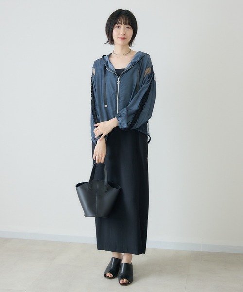 Paradise Picnic（パラダイスピクニック）の「Dignite Collier インナーセットワンピース（ワンピース・レディース・ベージュ/ブラック・FREE）」の9枚目の写真