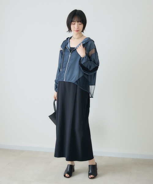 Paradise Picnic（パラダイスピクニック）の「Dignite Collier インナーセットワンピース（ワンピース・レディース・ベージュ/ブラック・FREE）」の10枚目の写真