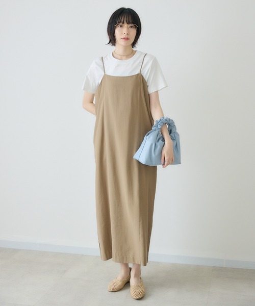 Paradise Picnic（パラダイスピクニック）の「Dignite Collier インナーセットワンピース（ワンピース・レディース・ベージュ/ブラック・FREE）」の12枚目の写真