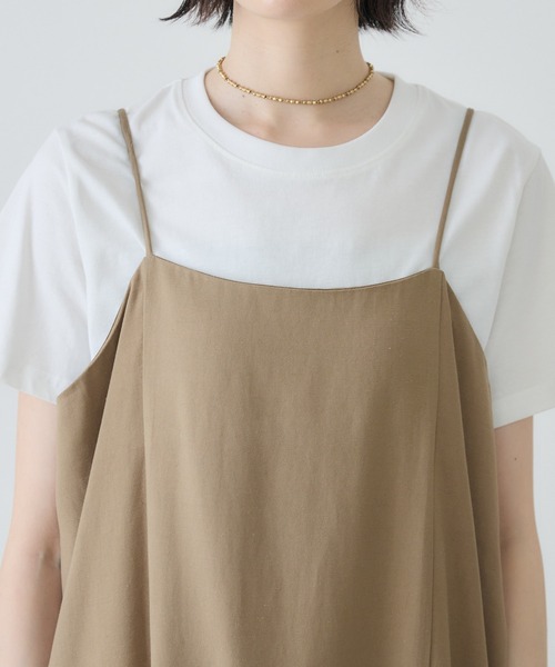 Paradise Picnic（パラダイスピクニック）の「Dignite Collier インナーセットワンピース（ワンピース・レディース・ベージュ/ブラック・FREE）」の18枚目の写真