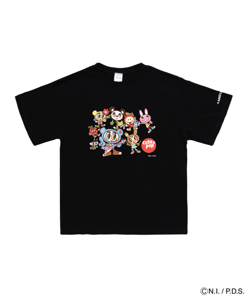 ANGEL BLUE(エンジェルブルー)の「エンジェルブルー Tシャツ キュートポップバンド(Tシャツ/カットソー・レディース・ホワイト系/ブルー系/ブラック系・M/S/XS/L)」の2枚目の写真